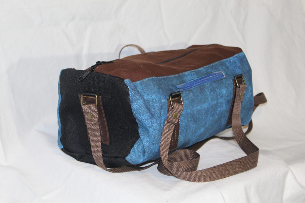 (image for) Small Duffle - Brown Denim